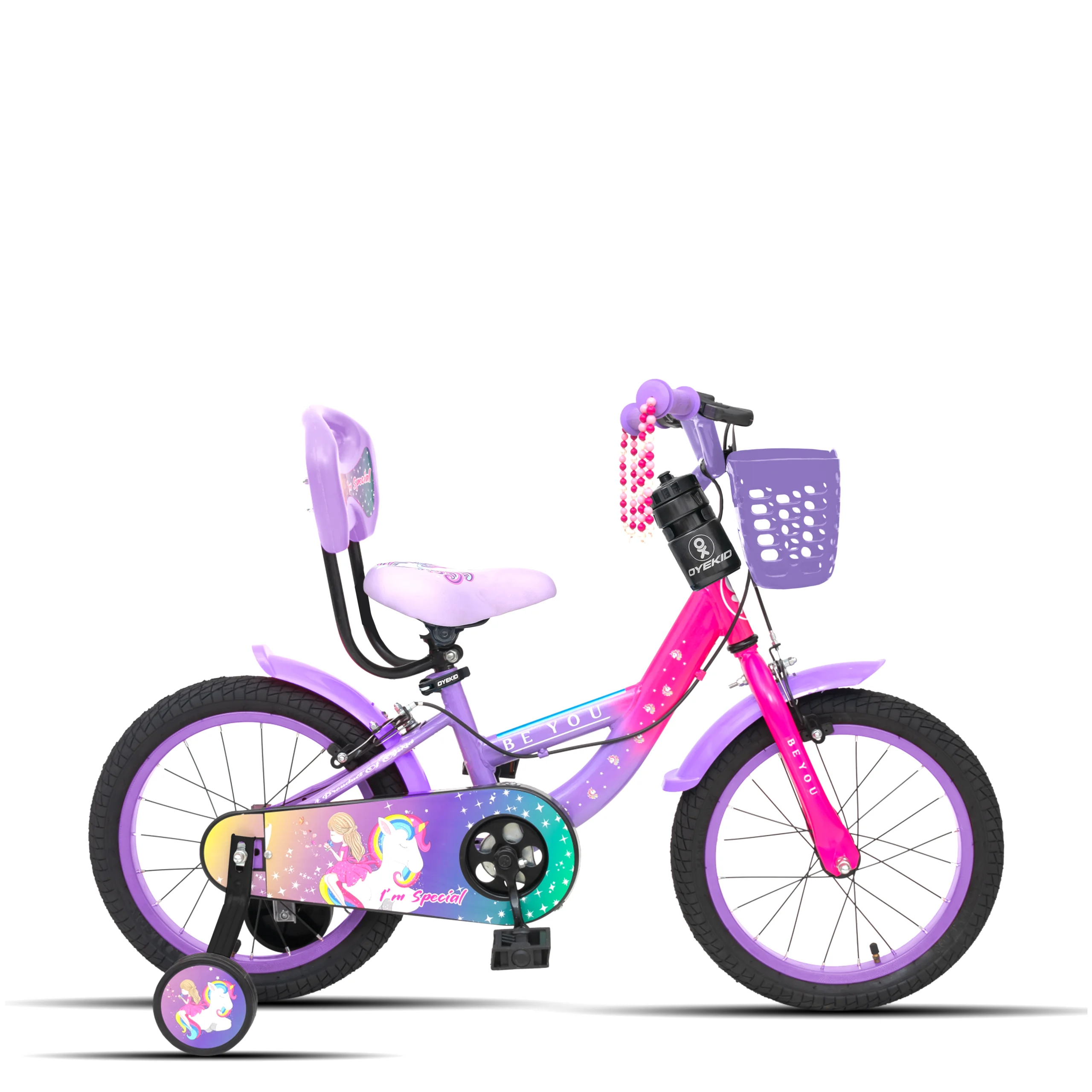 Be-You 16T Premium Kids Cycle with Stylish Grip Pearls