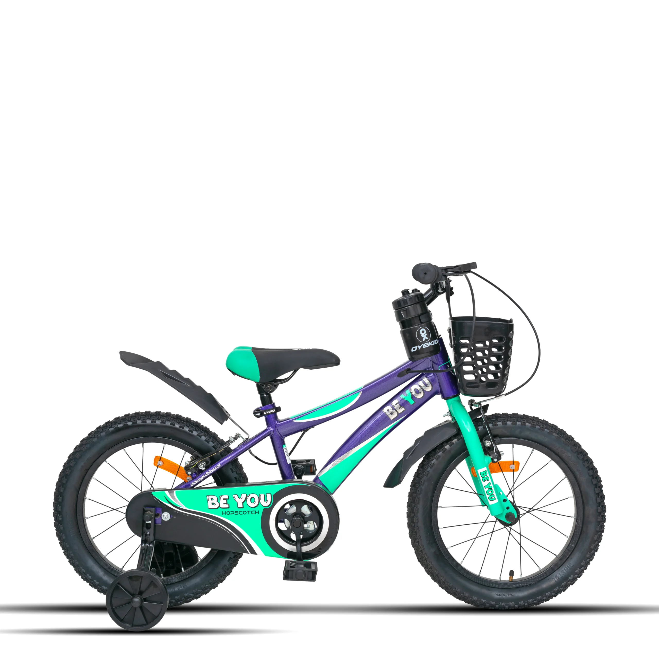 Hopscotch 16T Premium Kids Cycle with Holographic Water Decals Stickers