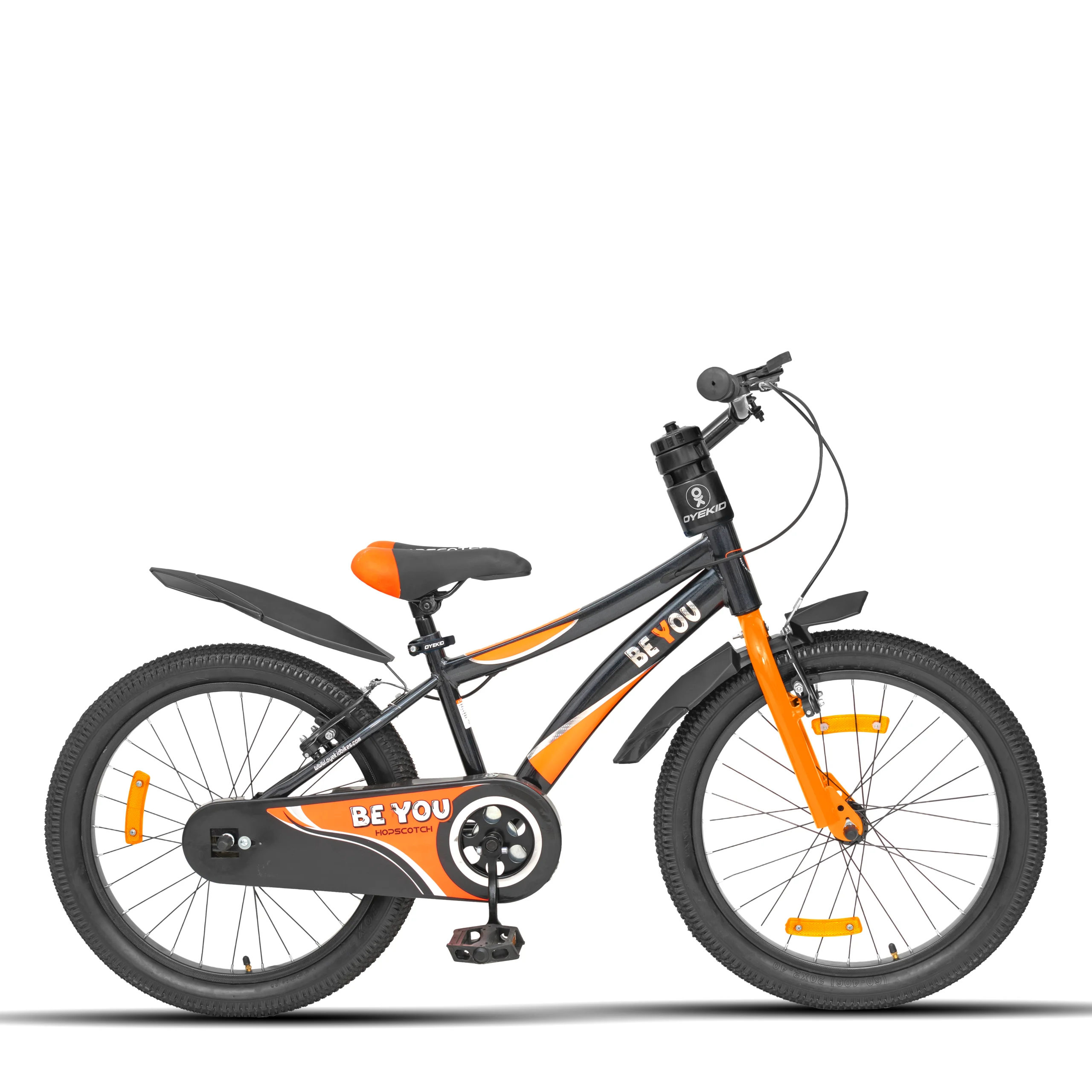 Hopscotch 20T Premium Kids Cycle with Holographic Water Decals Stickers - RIGID